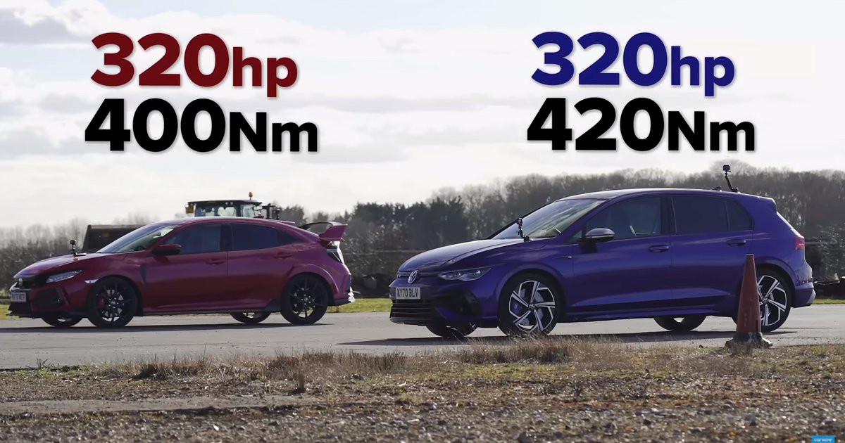 VW Golf R Vs Honda Civic Type R: Μάχη μικρομεσαίων γιγάντων (Video)